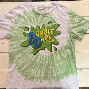 Nickelodeon Double Dare Kids T-Shirt - Green and White